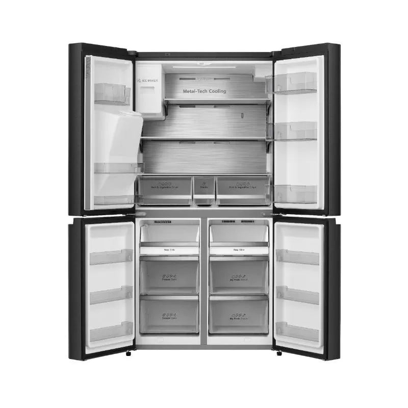 Gorenje No Frost Refrigerator, 565 L, With Inverter Technology, 4 Doors, Black - NRM9181SBI Gorenje No Frost Refrigerator, 565 L, With Inverter Technology, 4 Doors, Black - NRM9181SBI